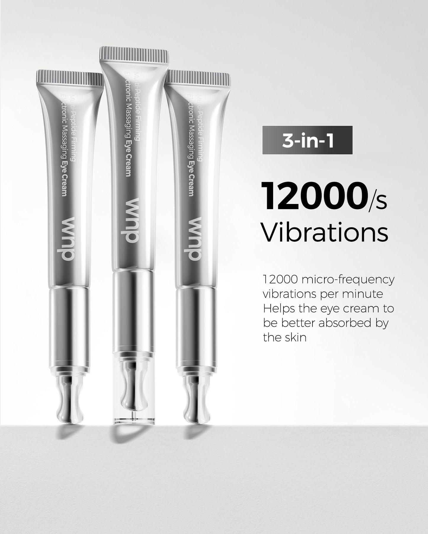 WNP Wrinkle Eraser Multi-Peptide Firming Electronic Massaging Eye Cream